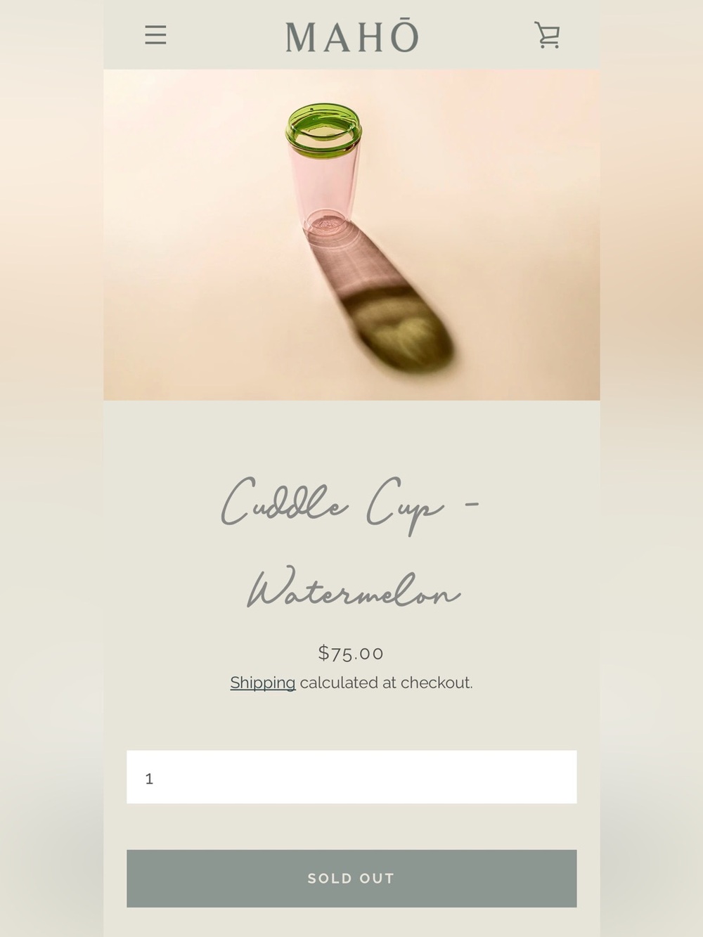 Maho Sensory Cuddle Cup in Watermelon